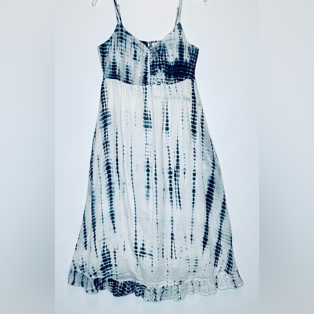 THML‎ Blue & White Tie-dye Midi Dress Sz XS